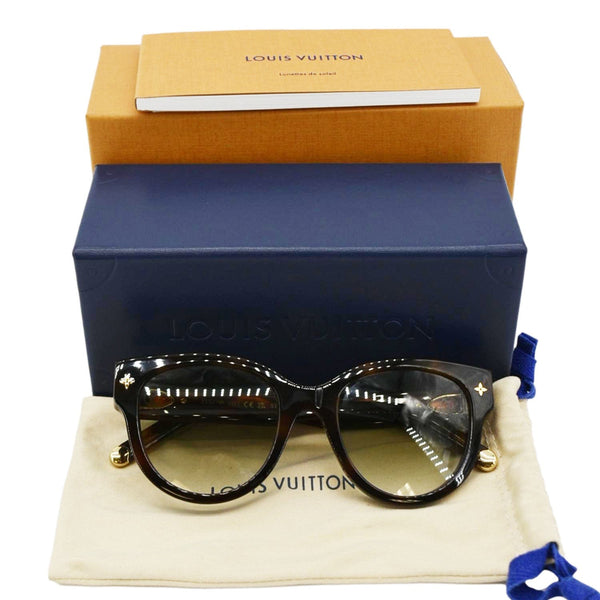 LOUIS VUITTON My Monogram Z1527W Acetate Frames Round Sunglasses Brown