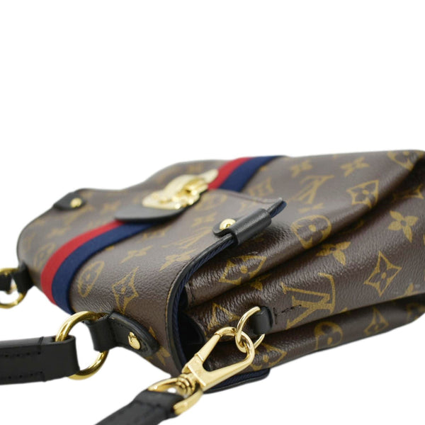 LOUIS VUITTON Georges BB Monogram Canvas Shoulder Bag Red