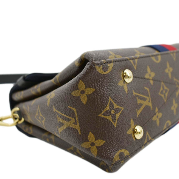 LOUIS VUITTON Georges BB Monogram Canvas Shoulder Bag Red