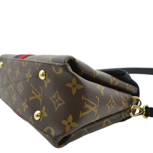 LOUIS VUITTON Georges BB Monogram Canvas Shoulder Bag Red
