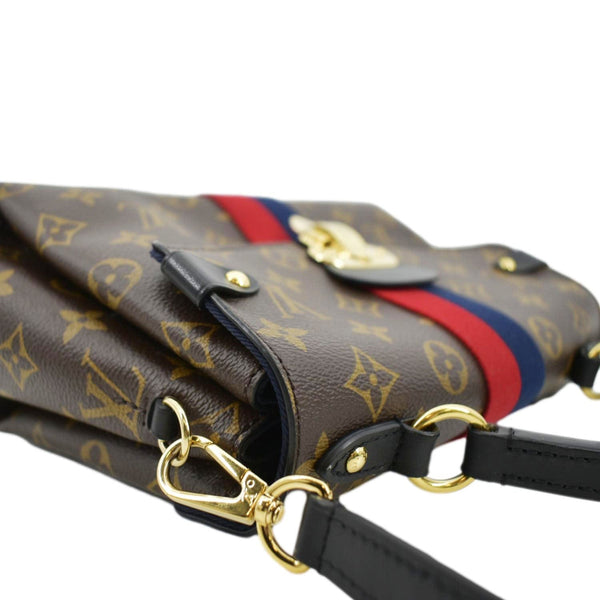 LOUIS VUITTON Georges BB Monogram Canvas Shoulder Bag Red