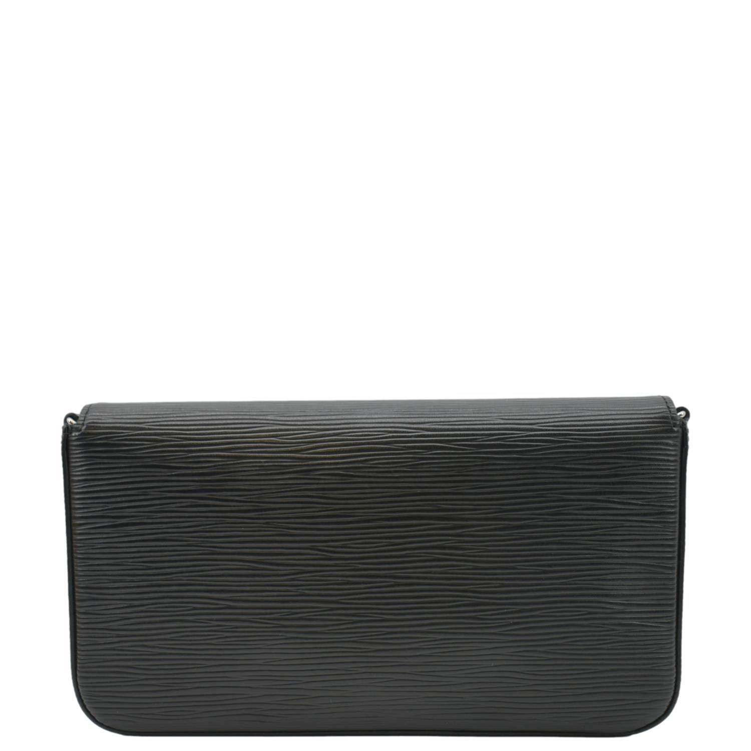 LOUIS VUITTON Felicie Epi Leather Pochette Crossbody Bag Black