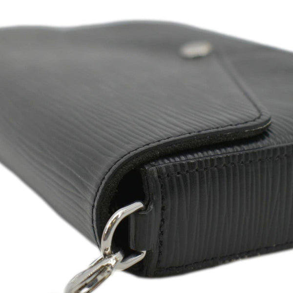 LOUIS VUITTON Felicie Epi Leather Pochette Crossbody Bag Black