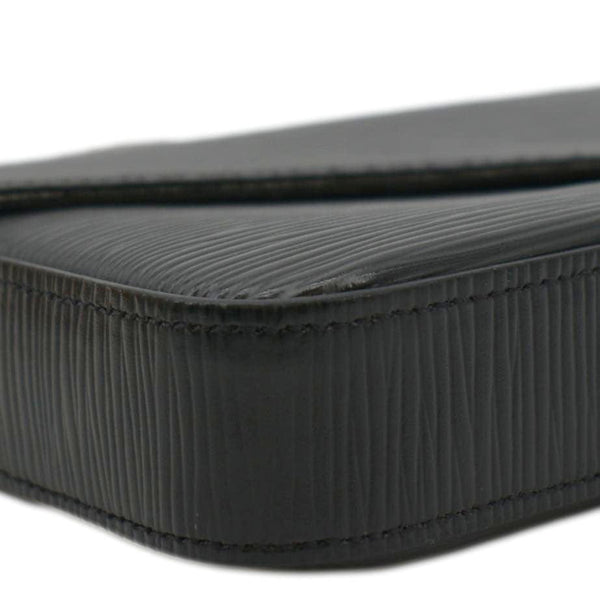 LOUIS VUITTON Felicie Epi Leather Pochette Crossbody Bag Black