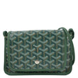 GOYARD Plumet Chevron Print Canvas Shoulder Bag Green