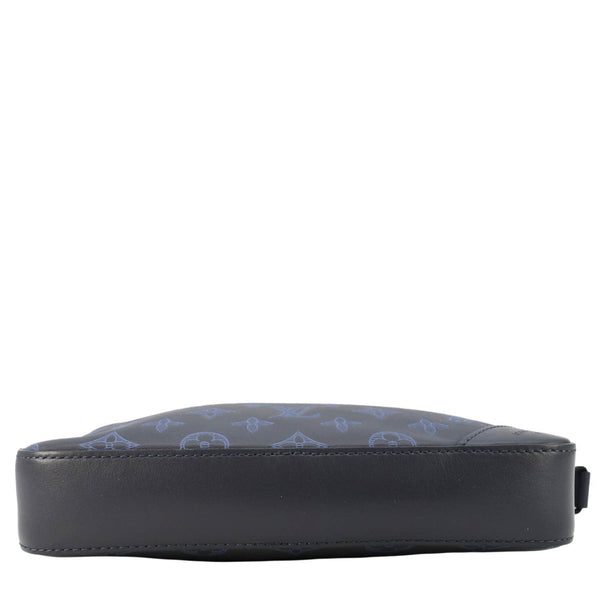 LOUIS VUITTON Duo Monogram Shadow Leather Shoulder Navy Blue