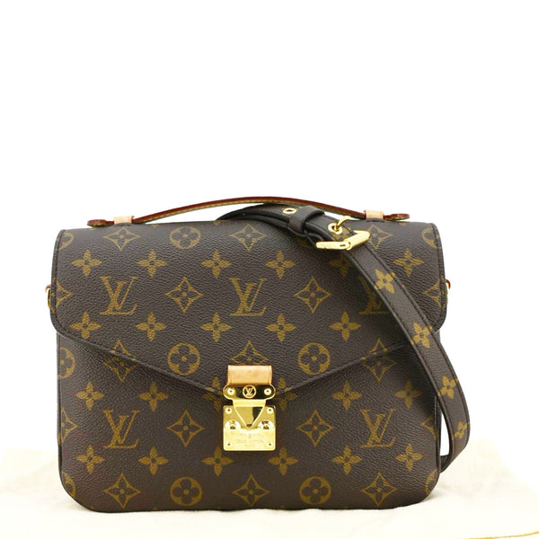 LOUIS VUITTON Metis Pochette Monogram Canvas Crossbody Bag Brown