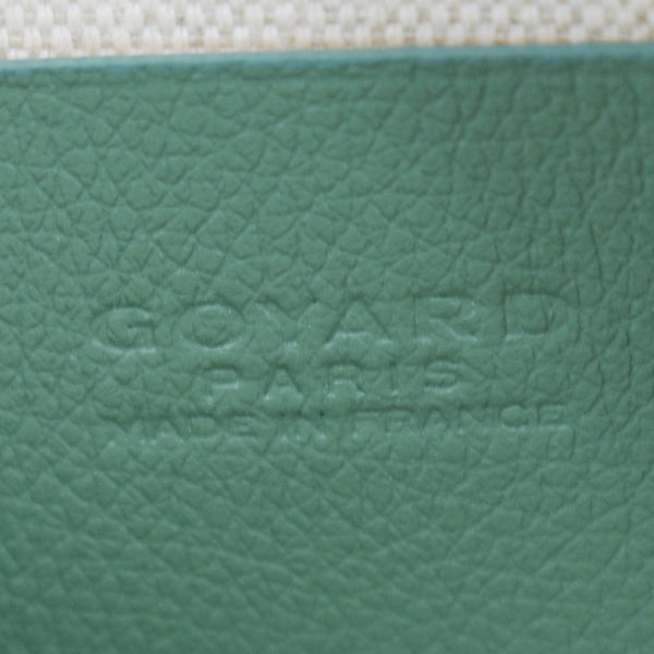 GOYARD Plumet Chevron Print Canvas Shoulder Bag Green