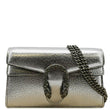 GUCCI Dionysus Super Mini Metallic Leather front look