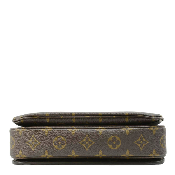 LOUIS VUITTON Metis Pochette Monogram Canvas Crossbody Bag Brown