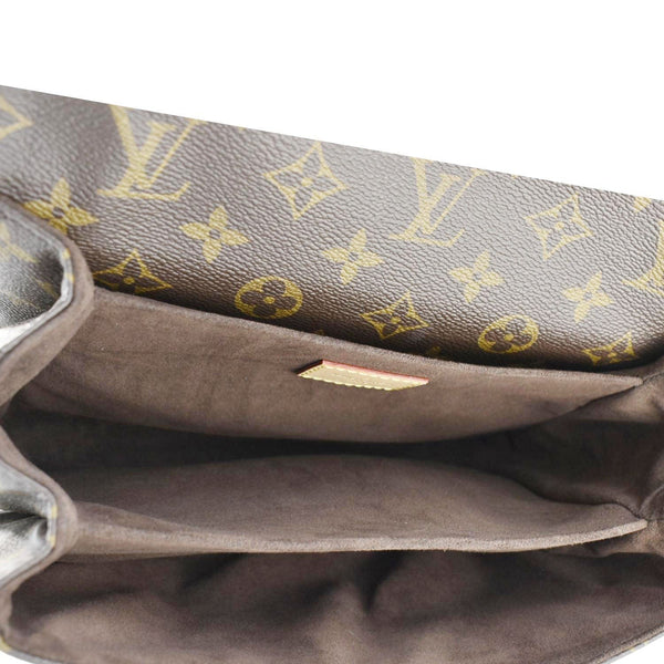 LOUIS VUITTON Metis Pochette Monogram Canvas Crossbody Bag Brown