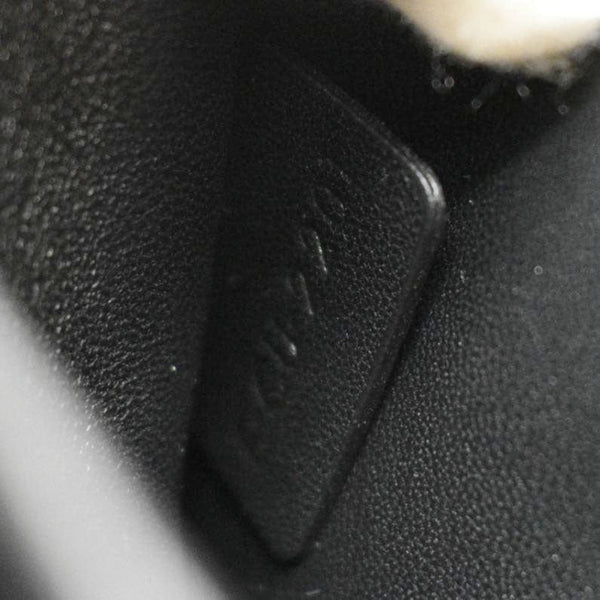 CELINE Triomphe Calfskin Leather Shoulder Bag Black