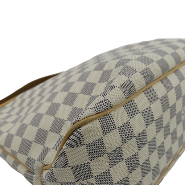 LOUIS VUITTON Delightful MM Damier Azur Hobo Shoulder Bag White