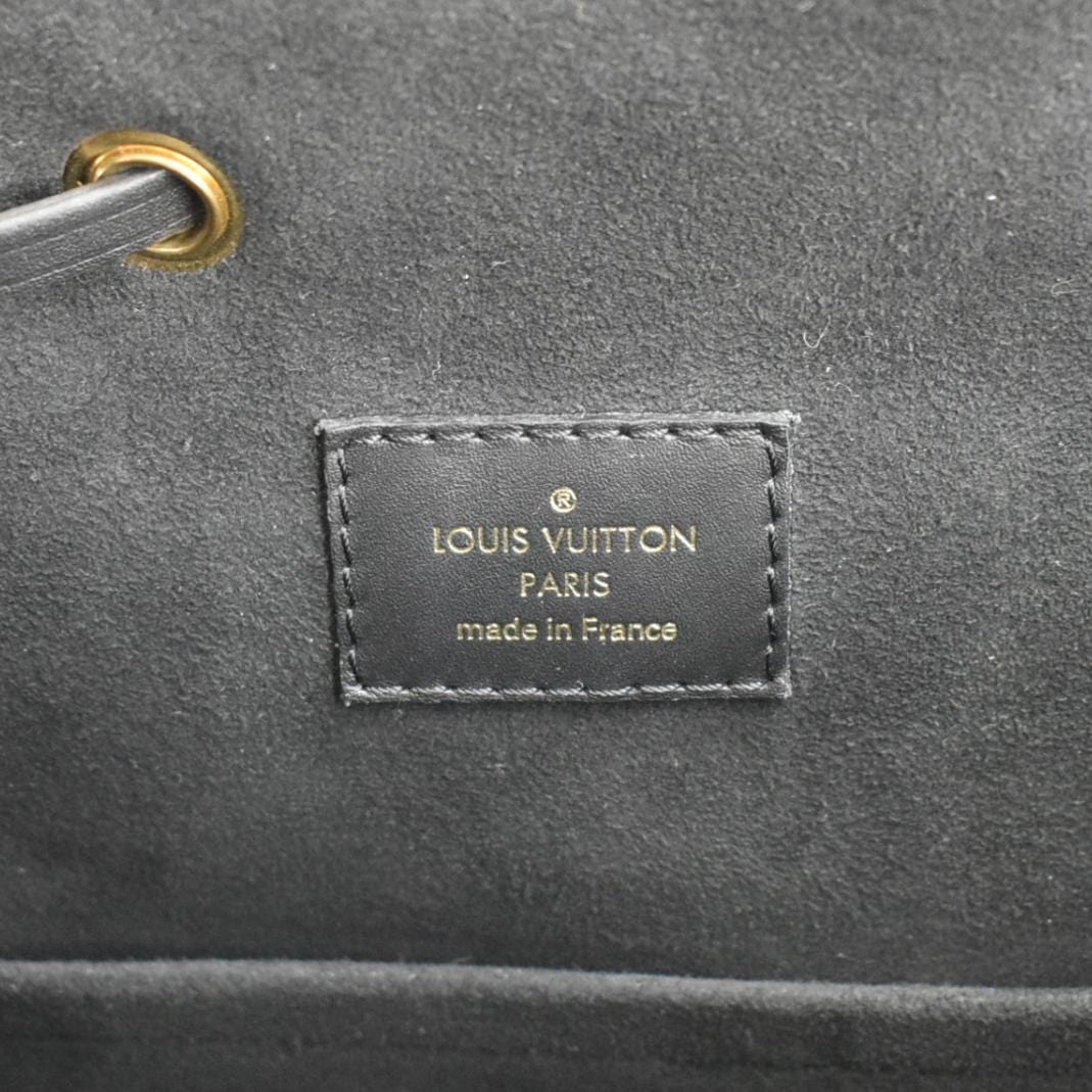 louis vuitton backpack made in italy LOUIS VUITTON Montsouris Monogram Empreinte Leather Backpack Bag Black