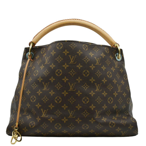 LOUIS VUITTON Artsy MM Monogram Canvas Hobo Bag Brown