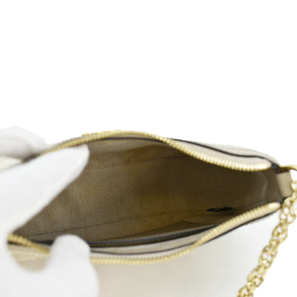 GUCCI Ophidia Web Small GG Supreme Canvas Shoulder Bag Beige 735132