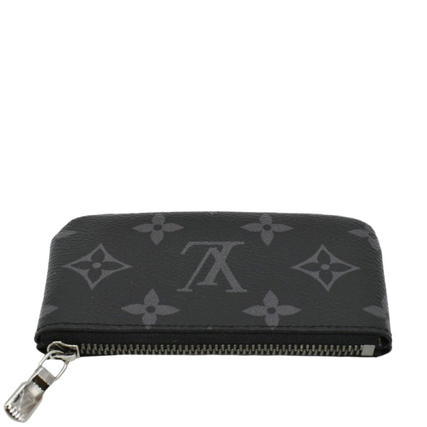 LOUIS VUITTON Monogram Reverse Eclipse Key Pouch Black