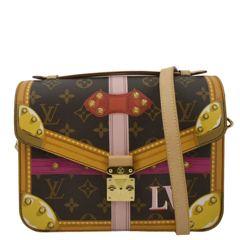 Sold at Auction: Louis Vuitton - Pochette Metis Patches Bag + Red  Bandouliere Crossbody Strap