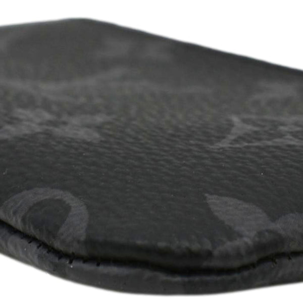 LOUIS VUITTON Monogram Reverse Eclipse Key Pouch Black