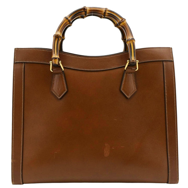 GUCCI Diana Medium Leather Top Handle Shoulder Bag Brown 655658