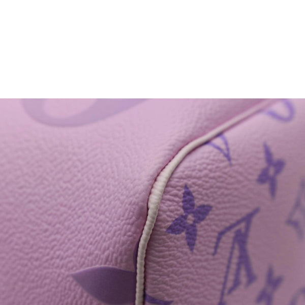 LOUIS VUITTON Neverfull MM Monogram Giant Canvas Tote Bag Sunrise Pastel