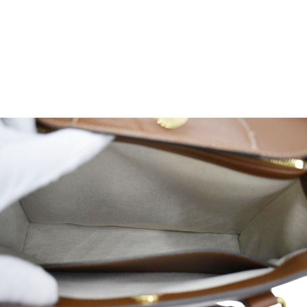 GUCCI Diana Medium Leather Top Handle Shoulder Bag Brown 655658