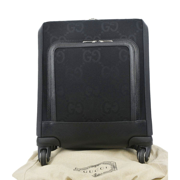 GUCCI Small Cabin Trolley Jumbo GG Supreme Canvas Travel Bag Black 451003