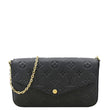 LOUIS VUITTON Felicie Monogram Empreinte Pochette Shoulder Bag Black