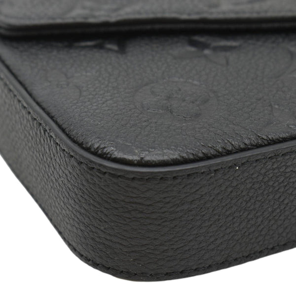 LOUIS VUITTON Felicie Monogram Empreinte Pochette Shoulder Bag Black