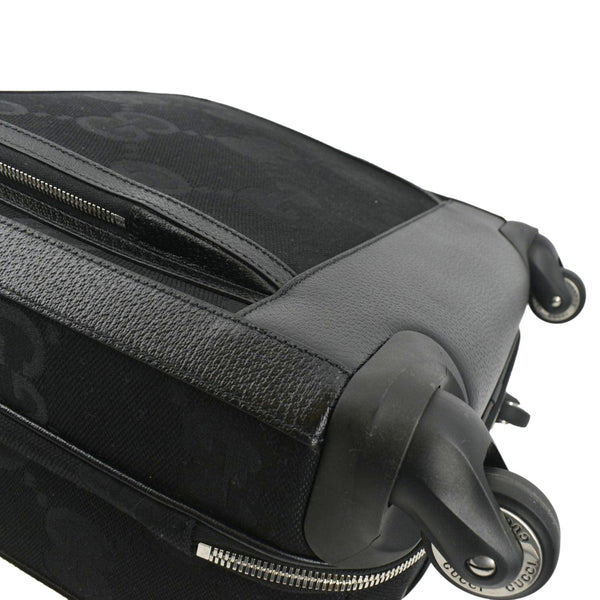 GUCCI Small Cabin Trolley Jumbo GG Supreme Canvas Travel Bag Black 451003