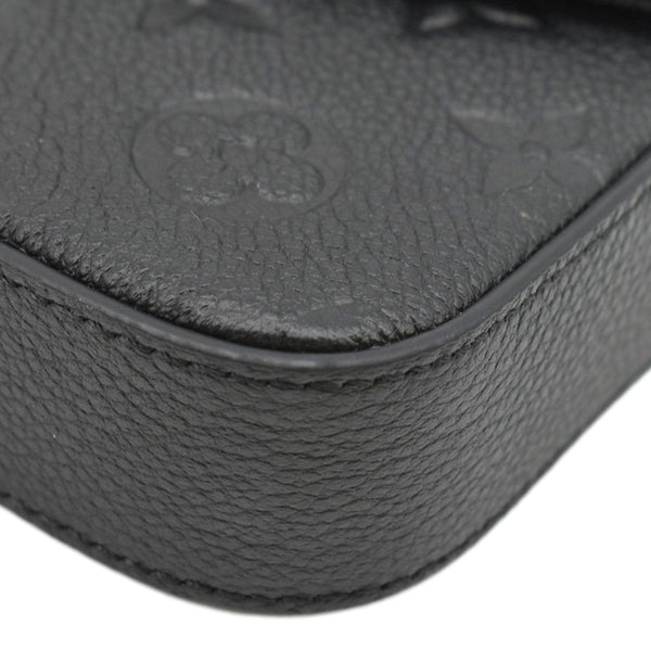 LOUIS VUITTON Felicie Monogram Empreinte Pochette Shoulder Bag Black