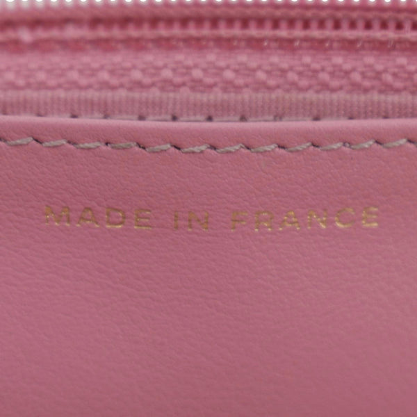 CHANEL Boy Flap Quilted Leather Shoulder Bag Pink