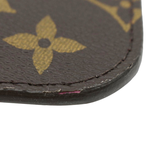 LOUIS VUITTON Monogram Canvas Pochette Wristlet Neverfull Pouch Brown