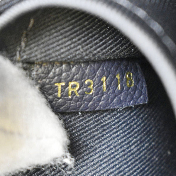 LOUIS VUITTON Sully PM Monogram Empreinte Leather Shoulder Bag Navy Blue