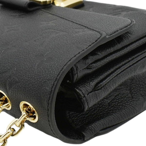 LOUIS VUITTON Marceau  Monogram Empreinte Leather Shoulder Bag Black