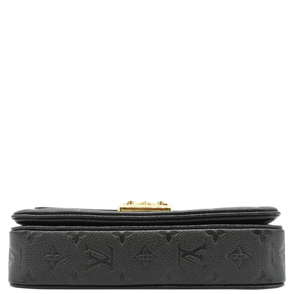 LOUIS VUITTON Marceau  Monogram Empreinte Leather Shoulder Bag Black