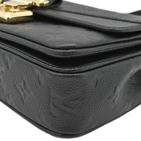 LOUIS VUITTON Marceau  Monogram Empreinte Leather Shoulder Bag Black