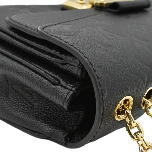 LOUIS VUITTON Marceau  Monogram Empreinte Leather Shoulder Bag Black