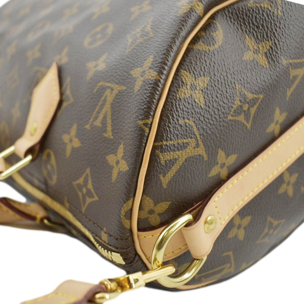 LOUIS VUITTON Speedy 30 Bandouliere Monogram Canvas Shoulder Bag Brown