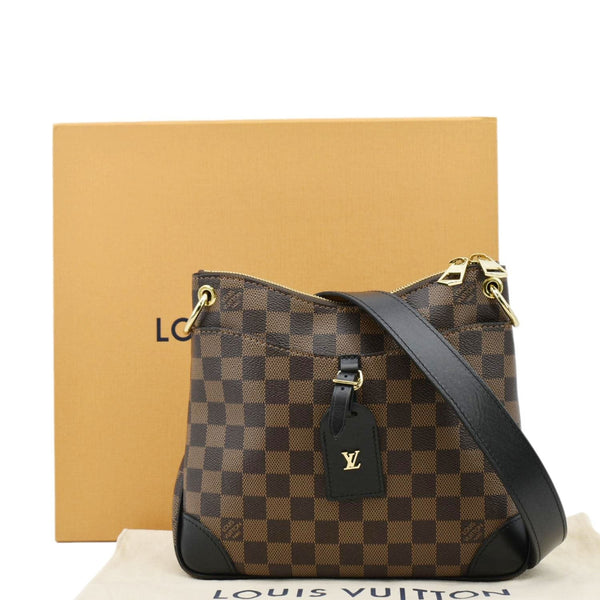 LOUIS VUITTON Odeon NM PM Damier Ebene Shoulder Bag Brown