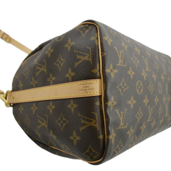 LOUIS VUITTON Speedy 30 Bandouliere Monogram Canvas Shoulder Bag Brown