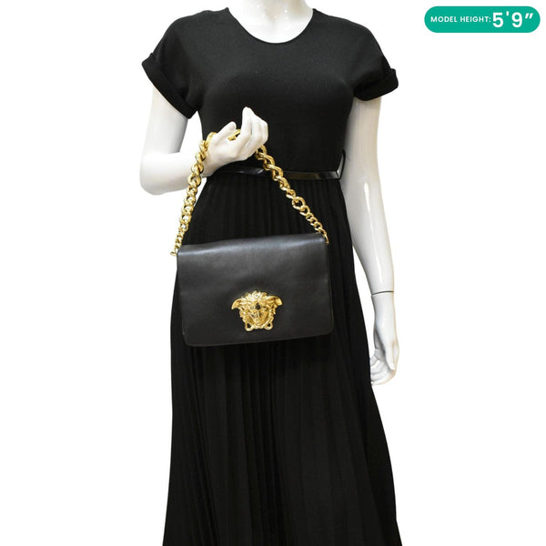 VERSACE Medusa Leather Bag Black dummy look