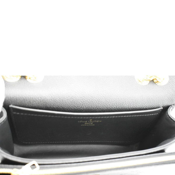 LOUIS VUITTON Marceau  Monogram Empreinte Leather Shoulder Bag Black