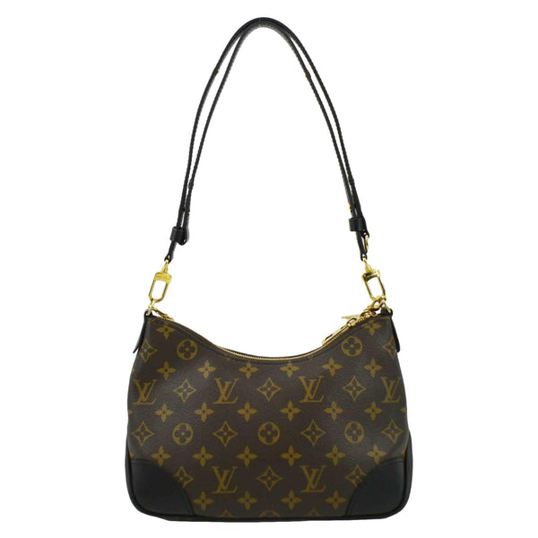 LOUIS VUITTON Boulogne NM Monogram Canvas Shoulder Bag Black