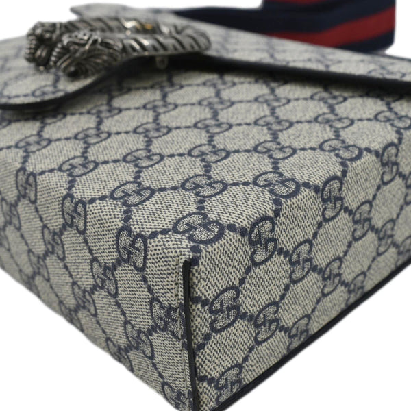 GUCCI Dionysus GG Supreme Canvas Crossbody Bag Navy Blue 725548