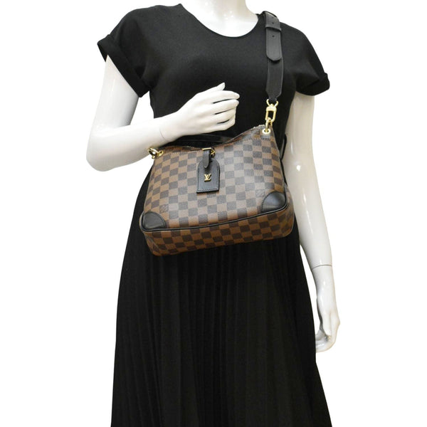 LOUIS VUITTON Odeon NM PM Damier Ebene Shoulder Bag Brown