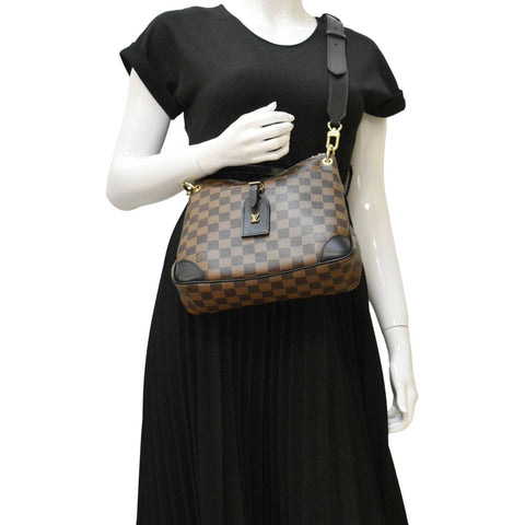 LOUIS VUITTON Odeon NM PM Damier Ebene Shoulder Bag Brown