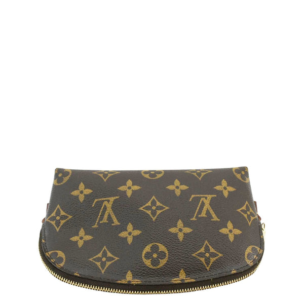 LOUIS VUITTON PM Monogram Canvas Cosmetic Pouch Brown