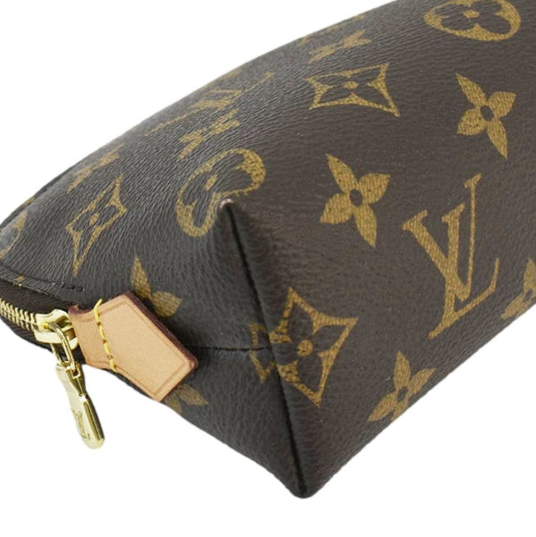 LOUIS VUITTON PM Monogram Canvas Cosmetic Pouch Brown