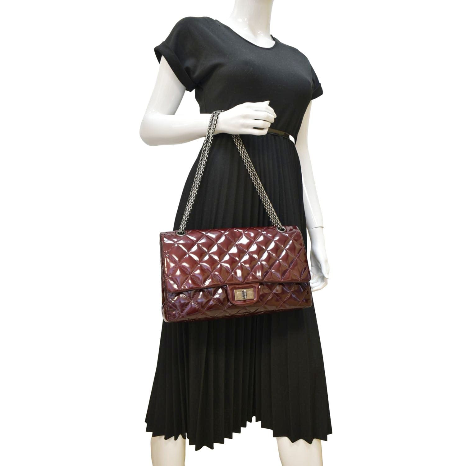 Chanel 2.55 Reissue Double Flap Patent Leather Shoulder Bag